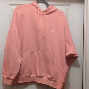Adidas Women's Light Pink Hoodie Sweater